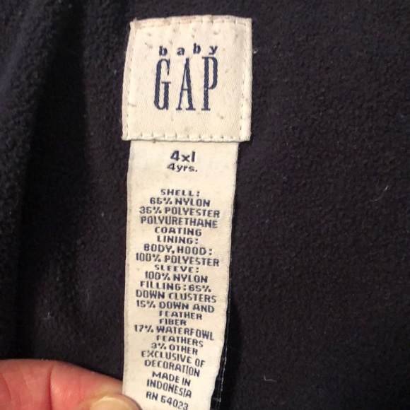 Baby Gap Down Puffer Coat 4XL/4 Yrs. - Picture 11 of 13